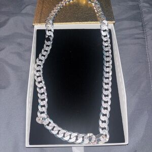 Cuban link silver chain